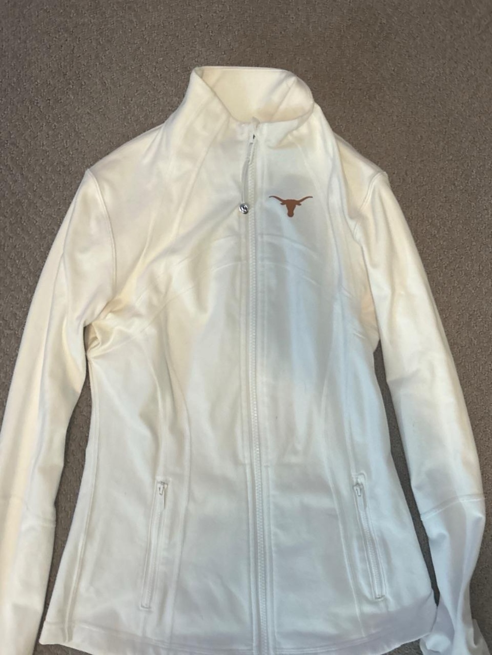 lululemon athletica White Define Jacket with UT Logo RARE NOT SOLD ANYMORE